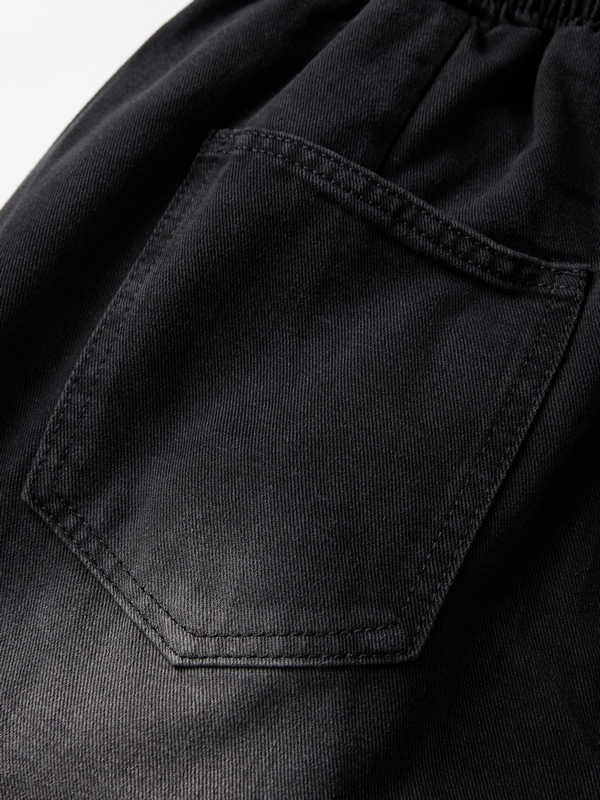 Vaqueros holgados con cordón y lavado vintage para hombre-7