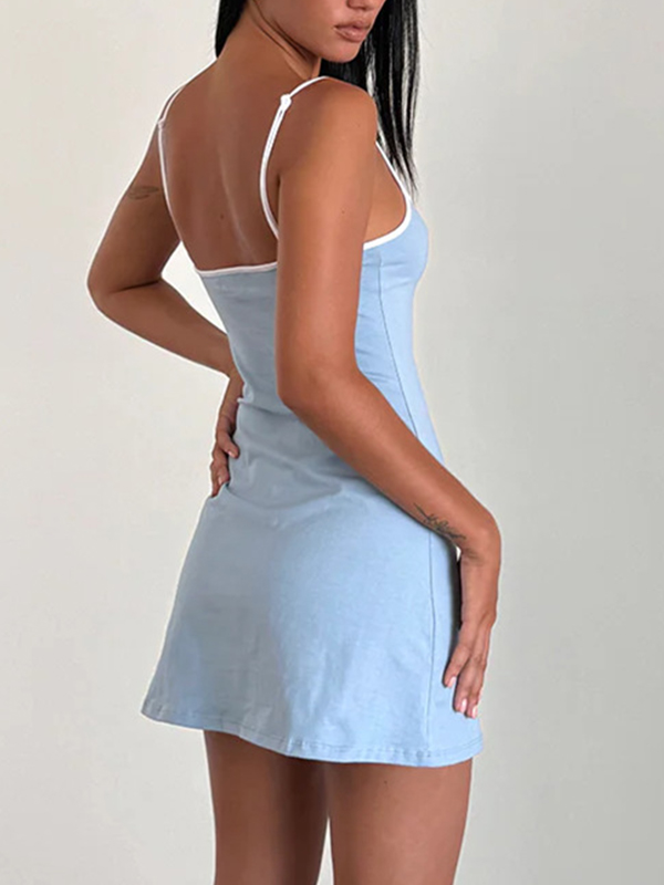 Minivestido sexy con lazo-3