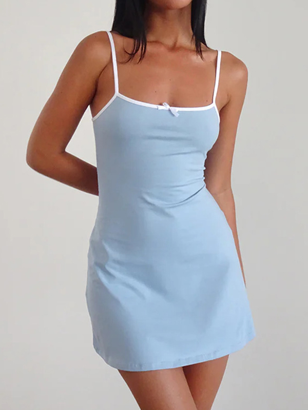 Minivestido sexy con lazo-1