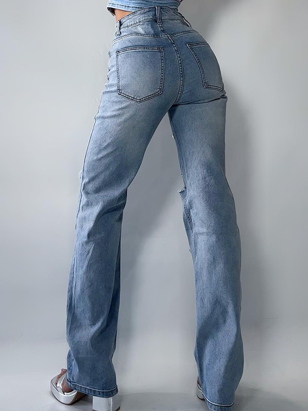 Colgante de cadena con decoración para jeans rotos-1
