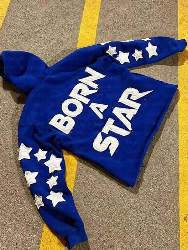 Sudadera con capucha extragrande con letras de la calle-1