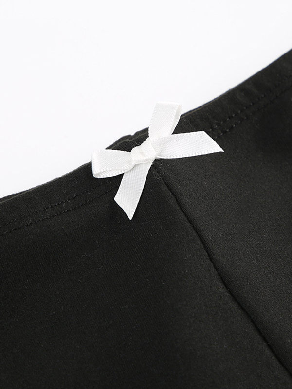 Pantalones cortos de encaje sencillos-3