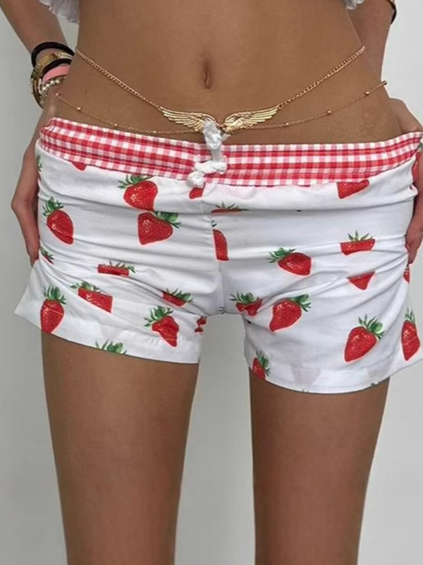 Pantalones cortos con estampado de calle-1