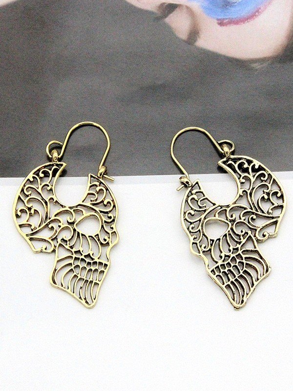 Pendientes Calavera Ahuecada-1