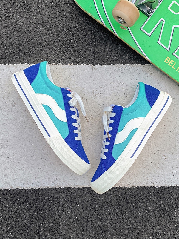 Zapatillas deportivas vintage de lona cepillada para hombre-3